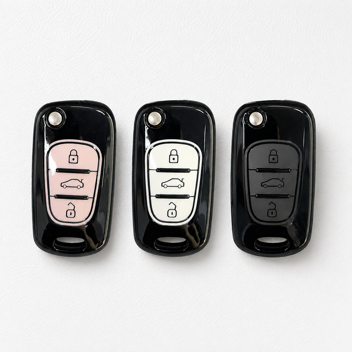 Hyundai & Kia key cover | 2008-15 | i20, i30, Elantra, Accent, ix20, ix35, Kia Rio, Sportage, Picanto, Cerato