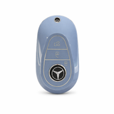 Mercedes-Benz Key Cover - 3 button | Silver Trim | Fits multiple models | key fob cover