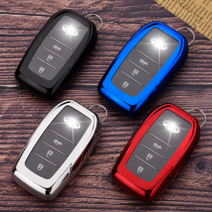 Toyota key cover - Fits 2, 3 or 4 button | Hilux, Prado, Land Cruiser, Yaris Cross key fob cover | Toyota Accessories