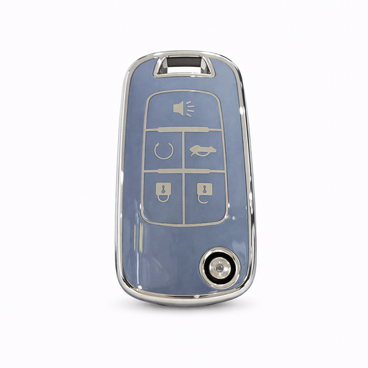 Holden Key Cover - Silver Trim | Commodore (VF) 5 button key fob cover. Holden accessories