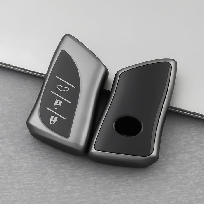 Lexus Car Key Cover (2019+) Metallic 3 button | IS200, IS250, IS300, IS350, ES300, RC200T﻿, RC300, RC350, LX570, NX200, NX300, RX350, RX450, LBX key fob cover