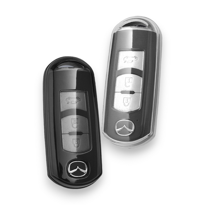 Mazda Key cover - Transparent | Mazda 2, 3, 6, CX-3, CX-5, CX-9 car key cover | Mazda Accessories - Keysleeves