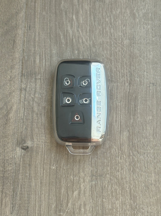 Land Rover and Jaguar key cover - Transparent | Range Rover, Freelander, Evoque, Discovery, F-Pace key fob case