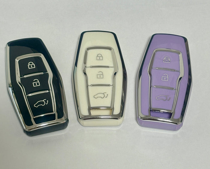 Mitsubishi key cover - 3 Button Silver Trim | 2021+ | Outlander key cover