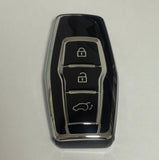 Mitsubishi key cover - 3 Button Silver Trim | 2021+ | Outlander key cover