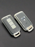 Mitsubishi key cover - Transparent | 2 or 3 button | Outlander, ASX, Lancer, Triton, Pajero key fob cover