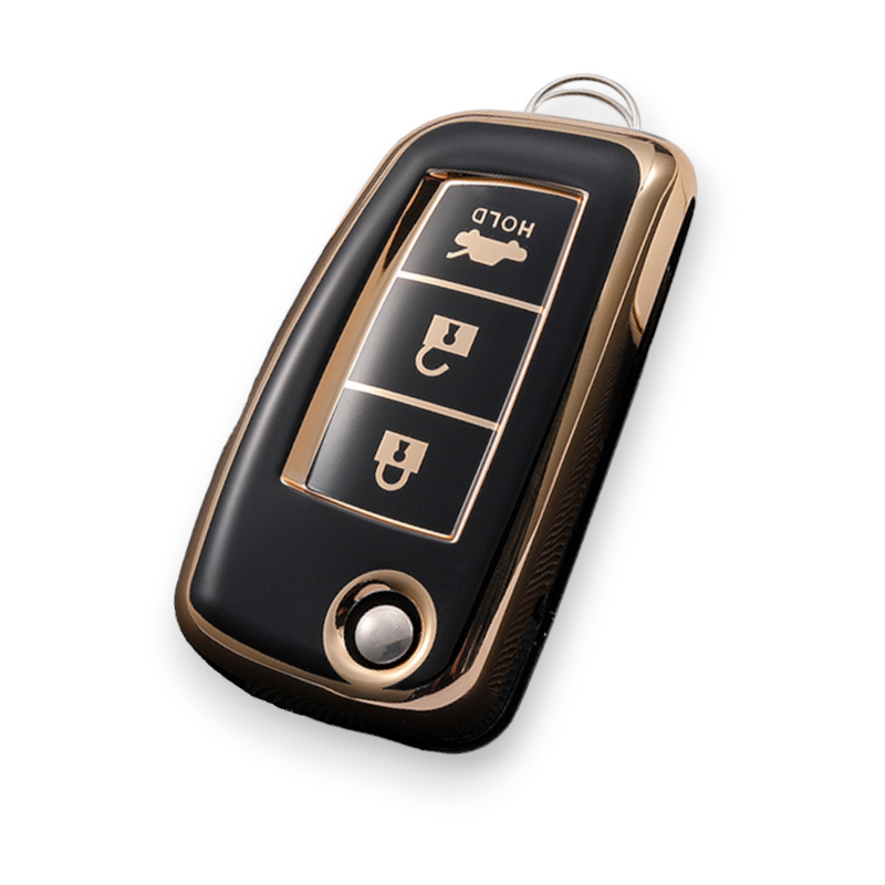 Nissan Car Key Cover - 3 button Flip key | Navara, Juke, X-Trail key fob cover | Nissan Accessories
