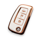 Nissan Car Key Cover - 3 button Flip key | Navara, Juke, X-Trail key fob cover | Nissan Accessories