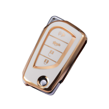 Toyota Key Cover - 4 button | Corolla, Camry, RAV4 Key fob cover. | Toyota Accessories