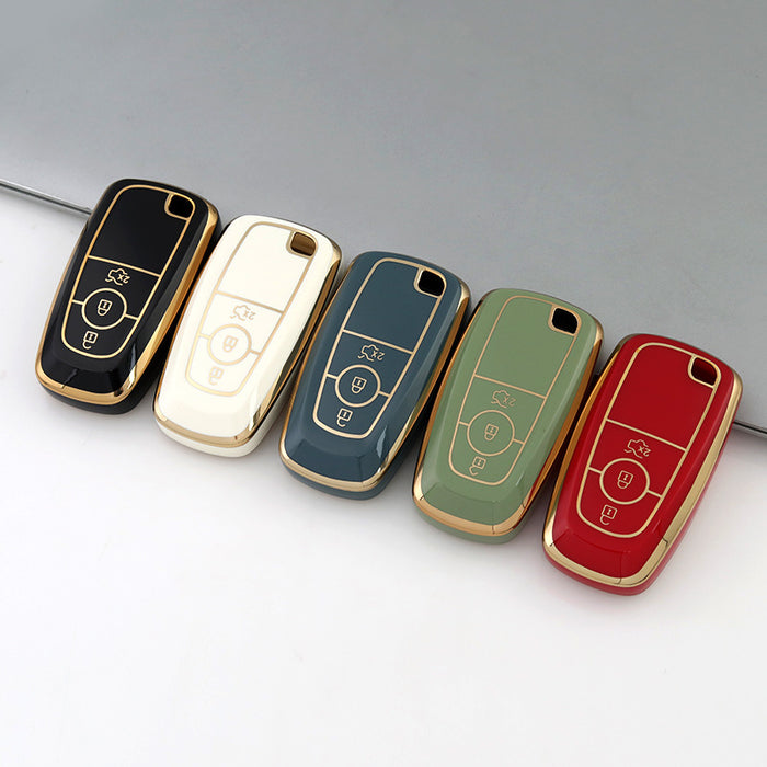 Ford Key Cover for Mustang, Ranger, Escape, Everest etc | 3 button | Keysleeves key fob covers