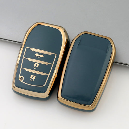 Toyota key cover - 3 button | RAV4, Corolla, Camry, Prado, Land Cruiser key fob cover | Toyota Accessories