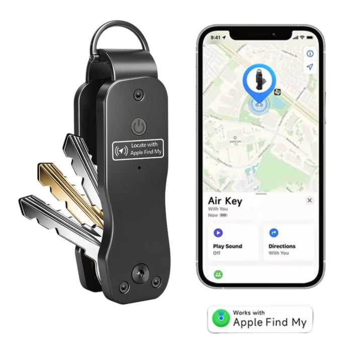 Key Organiser with Apple 'Find My' - GPS Tracker, Key Finder, Key Holder for Men and Women, | Fits up to 5 standard keys
