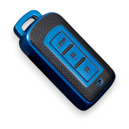 Mitsubishi key cover - 3 button PU Leather | Outlander, ASX, Lancer, Triton, Pajero key fob cover