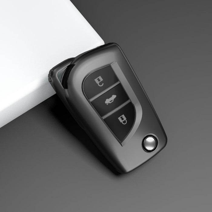 Toyota Key Cover - Metallic Finish 3 button | Corolla, Camry, Hilux, RAV4 Key fob cover. | Toyota Accessories