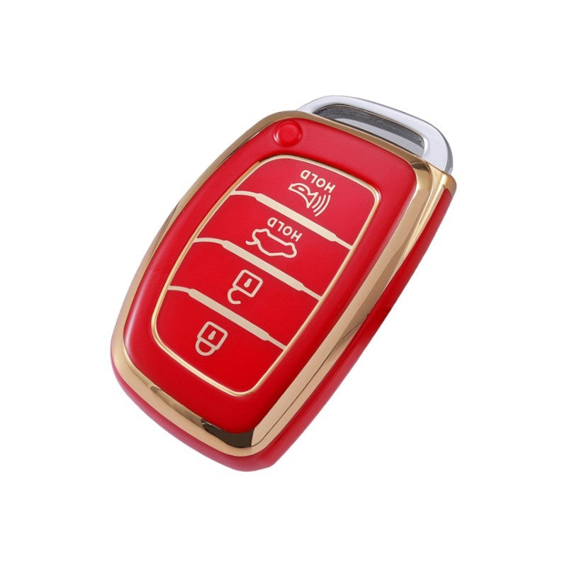 Hyundai key cover - 4 button | 2014-18 | i40, iX35, Ioniq, Tucson, Elantra, i30 | key fob cover | Hyundai Accessories