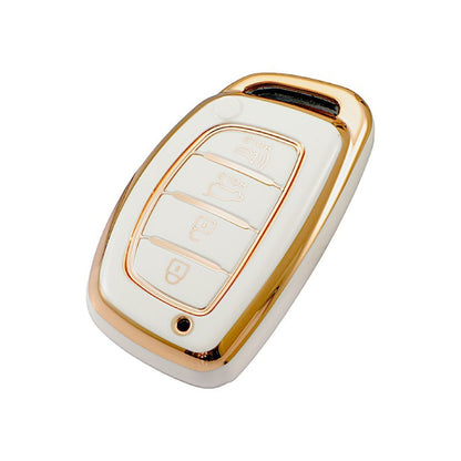 Hyundai key cover - 4 button | 2014-18 | i40, iX35, Ioniq, Tucson, Elantra, i30 | key fob cover | Hyundai Accessories