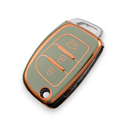 Hyundai key cover | Flip Key (side facing) |  i20, accent, i40, iX35, Santa Fe, Tucson key fob cover