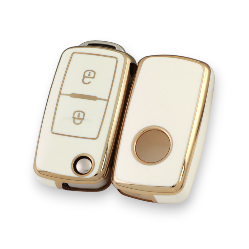 Volkswagen and Skoda key cover (2005-12)| Key fob cover for VW Golf, Jetta, Amarok, Cady, Passat, Polo, Tiguan, Touareg.