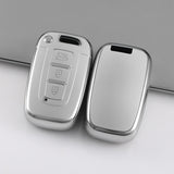 Hyundai and Kia key cover - 3 button Silver | Veloster, i30, Elantra, accent, ix35, tucson, sportage, Cerato | Hyundai Accessories - Keysleeves