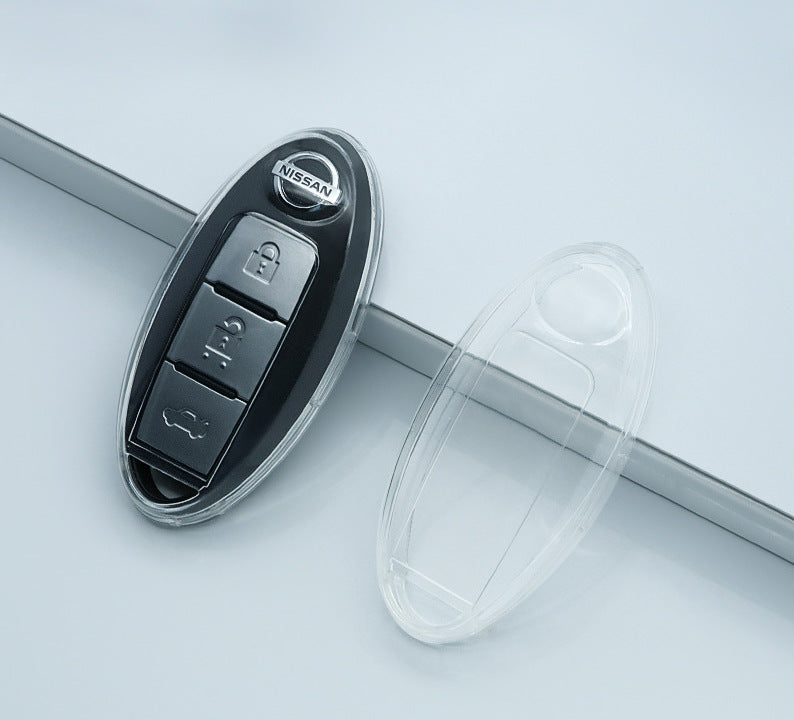Nissan Car Key Cover - Transparent | Navara, 350z, Qashqai, X-Trail key fob cover | Nissan Accessories