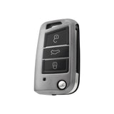 Volkswagen/Skoda/Audi car key cover - Metallic Finish | Key fob cover for VW Golf, Passat, T-Roc, Polo, Tiguan, Touareg