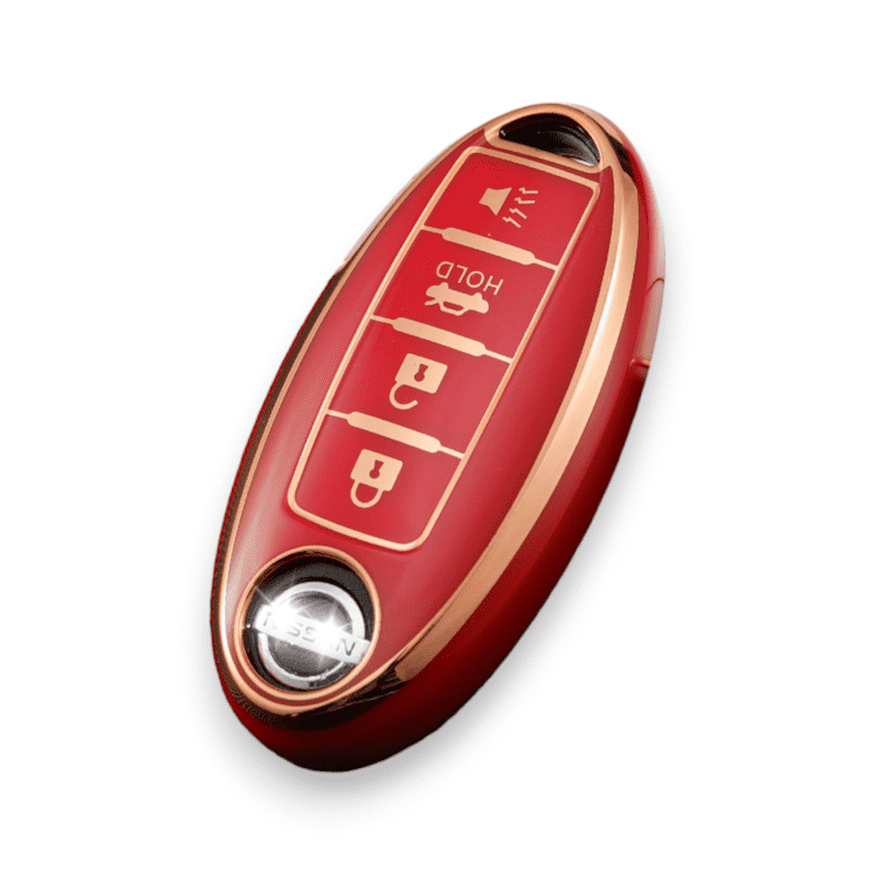 Nissan Car Key Cover (4 button Alarm)| Qashqai, Pathfinder, X-Trail key fob cover | Nissan Accessories