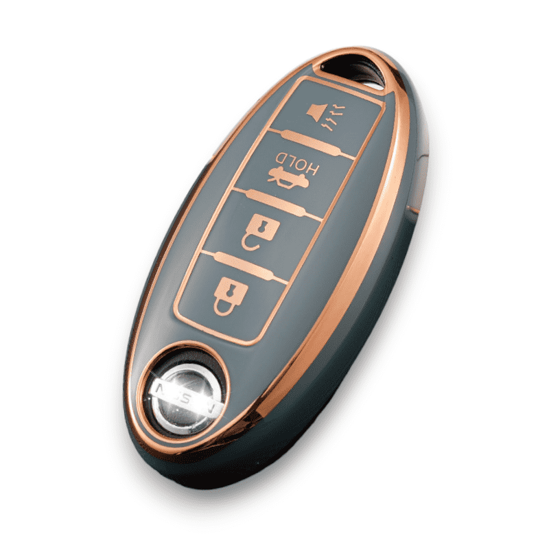 Nissan Car Key Cover (4 button Alarm)| Qashqai, Pathfinder, X-Trail key fob cover | Nissan Accessories
