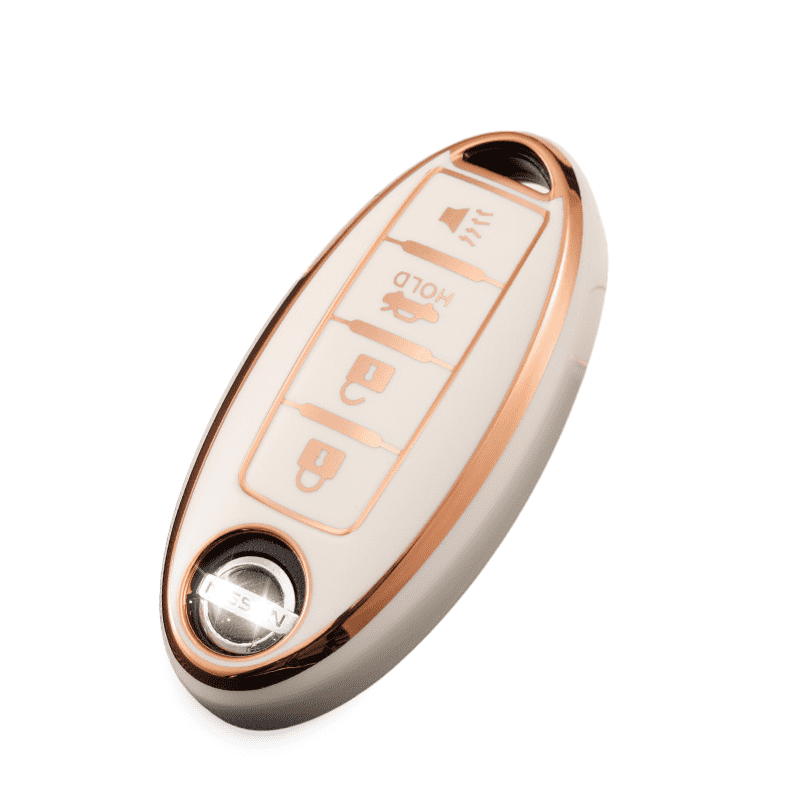 Nissan Car Key Cover (4 button Alarm)| Qashqai, Pathfinder, X-Trail key fob cover | Nissan Accessories