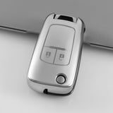 Holden Key Cover (2, 3, 4 or 5 button) Flip key | Silver Design |Trailblazer, Colorado, Commodore, Barina, Cruze |key fob cover accessory