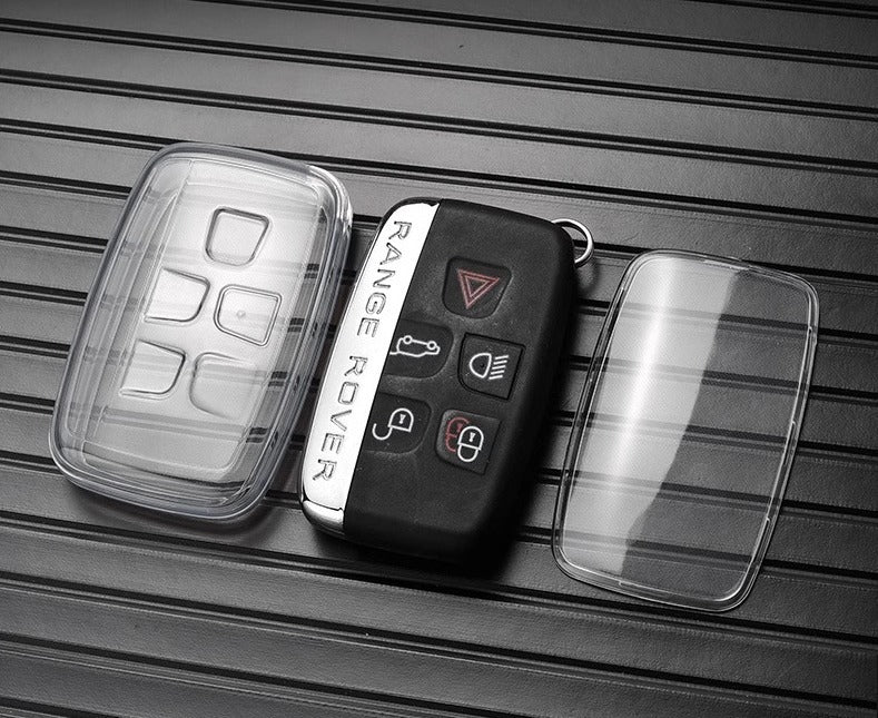 Land Rover and Jaguar key cover - Transparent | Range Rover, Freelander, Evoque, Discovery, F-Pace key fob case