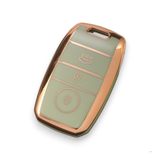 Kia Key Cover | Cerato, Rio, Sportage, Sorento, Optima - Gold Trim