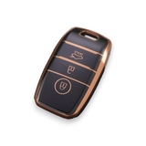 Kia Key Cover | Cerato, Rio, Sportage, Sorento, Optima - Gold Trim