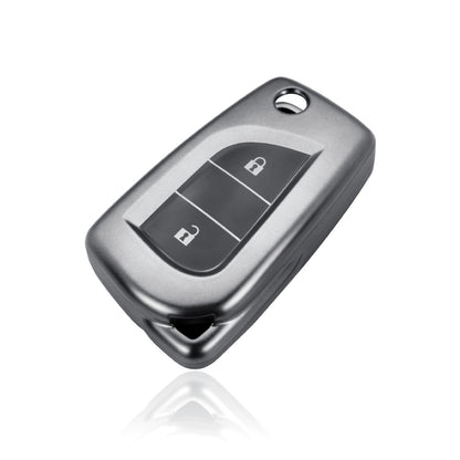 Toyota Key Cover - 2 button Metallic Finish | Corolla, Camry, Hilux, RAV4 Key fob cover. | Toyota Accessories
