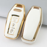 Audi key cover - gold trim design | Fits multiple models | Audi key fob case