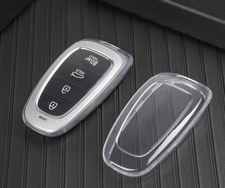 Hyundai key cover - Transparent | Santa Fe Highlander, Tucson, Palisade Car key accessories