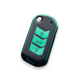 Mahindra Key Cover for Scorpio, XUV700, PIK-UP Etc – Leather Look TPU