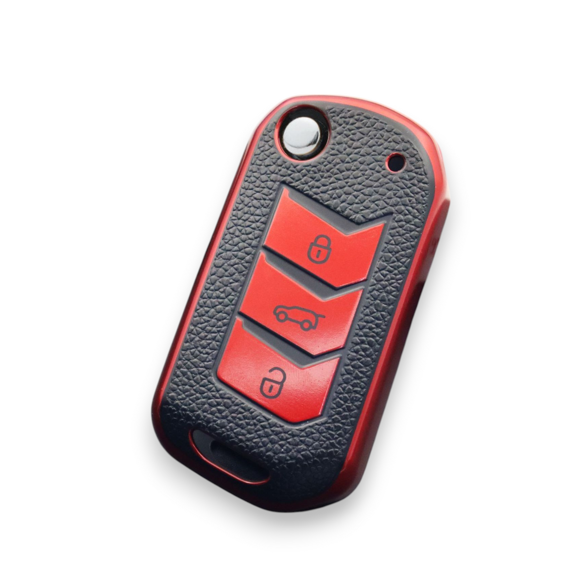 Mahindra Key Cover for Scorpio, XUV700, PIK-UP Etc – Leather Look TPU