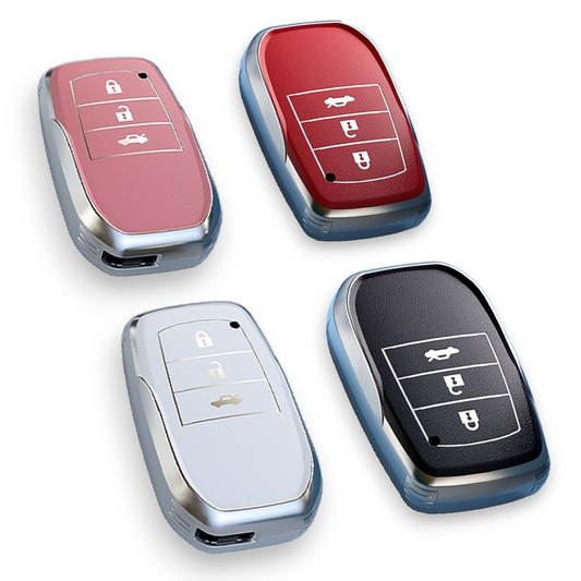 Toyota key cover - 3 button | Hilux, Prado, Land Cruiser, Yaris Cross key fob cover | Toyota Accessories