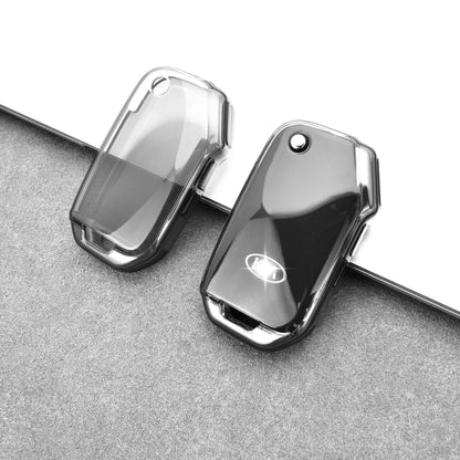 Kia key cover - Transparent flip key | Cerato, Optima, Sorento, Seltos, Sportage (2018+) Car key Cover