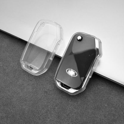 Kia key cover - Transparent flip key | Cerato, Optima, Sorento, Seltos, Sportage (2018+) Car key Cover