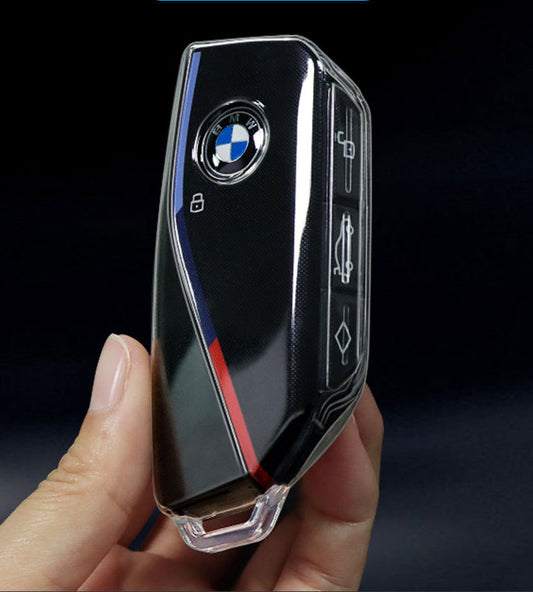 BMW key cover - Transparent Design | key fob case for X1, X2, X3, X5, 2 series, 3 series, 5 series