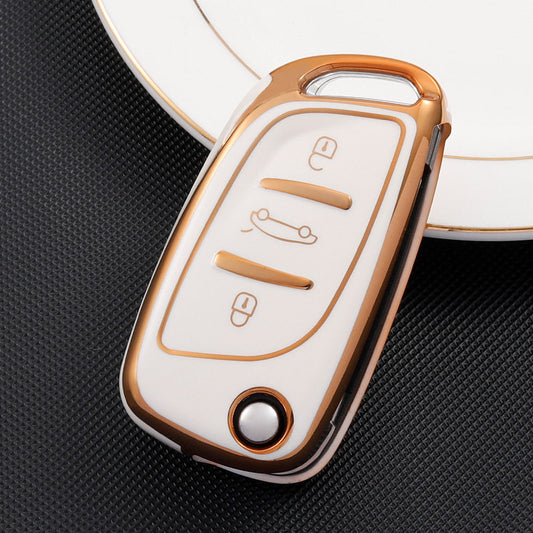 Aftermarket Flip Key - 3 button | Fits replacement key shape