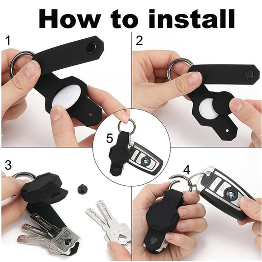 AirTag Key Holder – Silicone Protective Case with Keyring