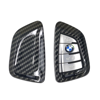 BMW key cover - carbon fibre pattern | key fob case for X1, X2, X3, X5, 2 series, 3 series, 5 series