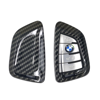BMW key cover - carbon fibre pattern | key fob case for X1, X2, X3, X5, 2 series, 3 series, 5 series etc