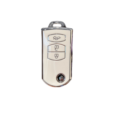 Mazda Flip key cover (3-button) | Mazda 2, 3, 6, CX-3, CX-5, RX8, MX-5 car key fob cover