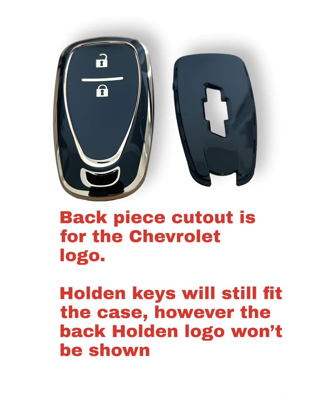 Holden and Chevrolet Key Cover (4 button) | Astra, Cruze, Trax, Commodore, Calais, Equinox | key fob cover accessory