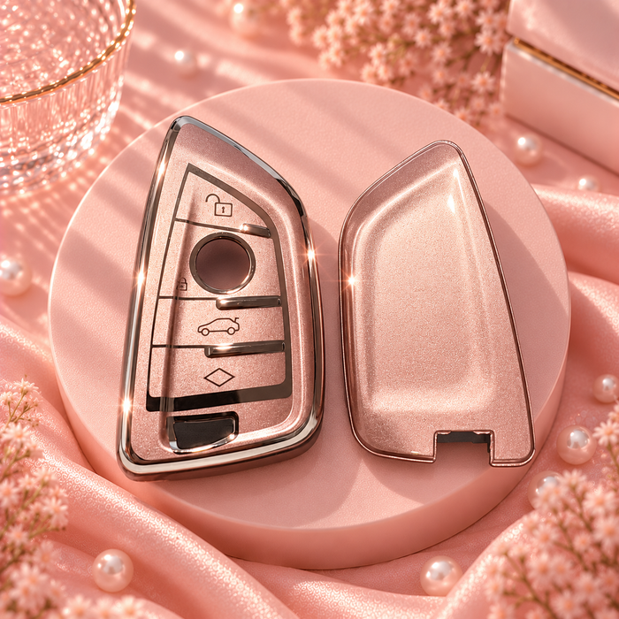 BMW key cover - Rose Gold | key fob case for X1, X2, X3, X5, 2 series, 3 series, 5 series