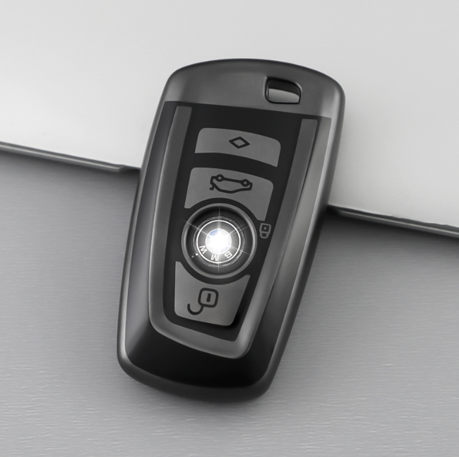 BMW key cover - metallic | key fob case for X3, 1 Series, 3 Series, 4 Series, 5 Series, 6 Series, 7 Series.