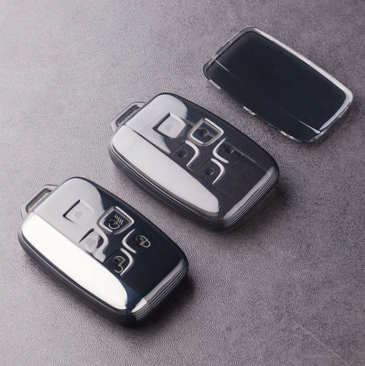 Land Rover and Jaguar key cover - Transparent | Range Rover, Freelander, Evoque, Discovery, F-Pace key fob case